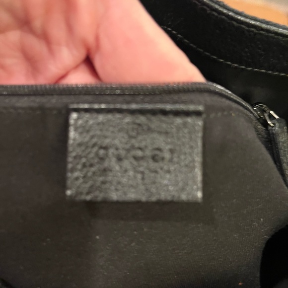 VINTAGE GUCCI BLACK CC CANVAS ECLIPSE TOTE - Picture 4 of 8